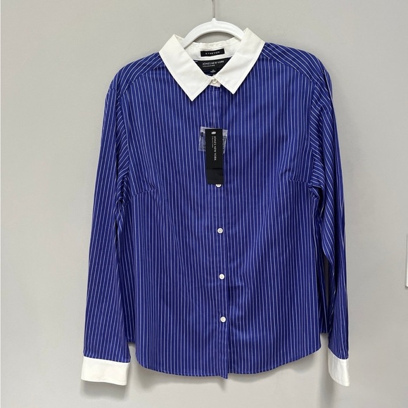 Jones New York Striped Shirt 16NWT - Picture 1 of 6